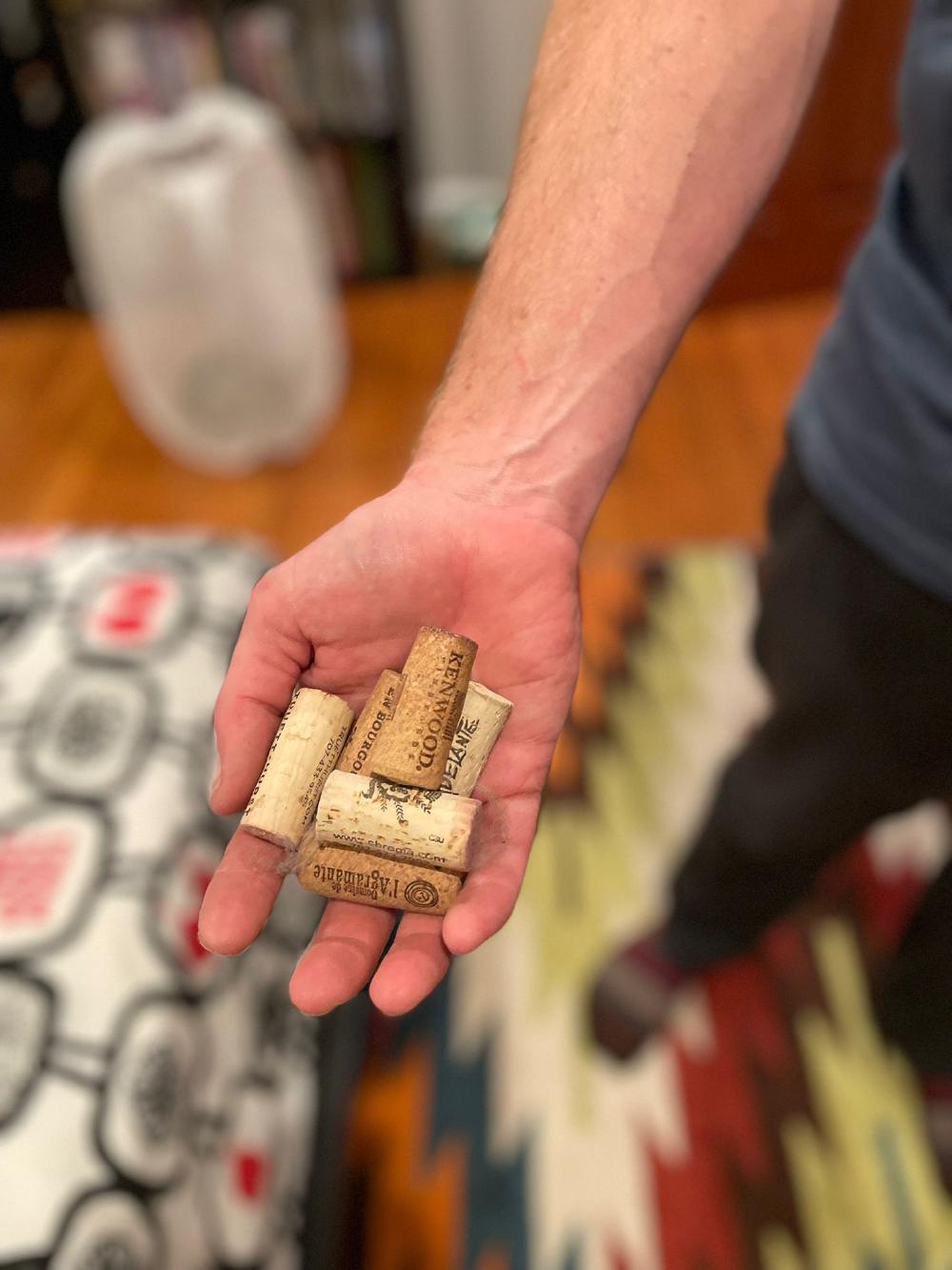 Matcha's hidden stash of corks